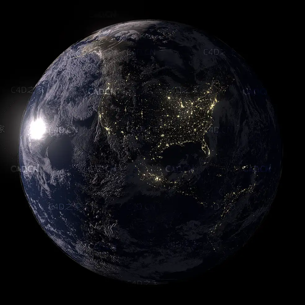 C4D地球模型 Earth - C4D之家 - 12.jpg