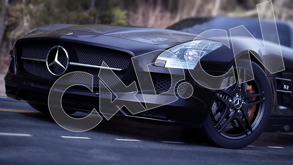C4D OCTANE奔驰汽车模型 mercedes-benz - C4D之家 - FX-1.jpg