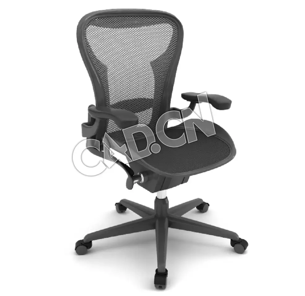 网布办公椅办公家具C4D模型 - C4D之家 - 15.jpg