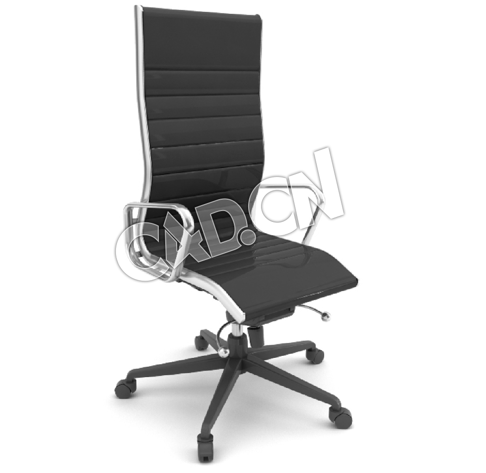 职员靠背旋转椅办公家具C4D模型 - C4D之家 - 20.jpg
