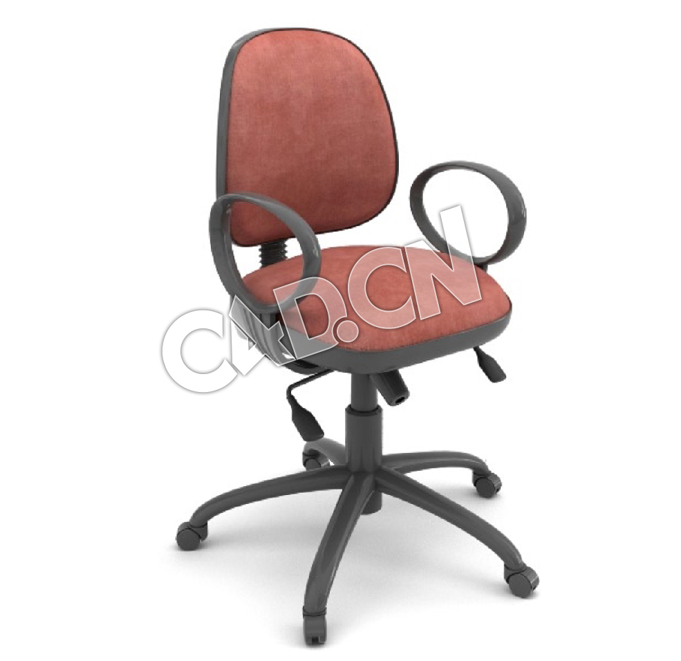 带轮办公椅办公家具C4D模型 - C4D之家 - 25.jpg