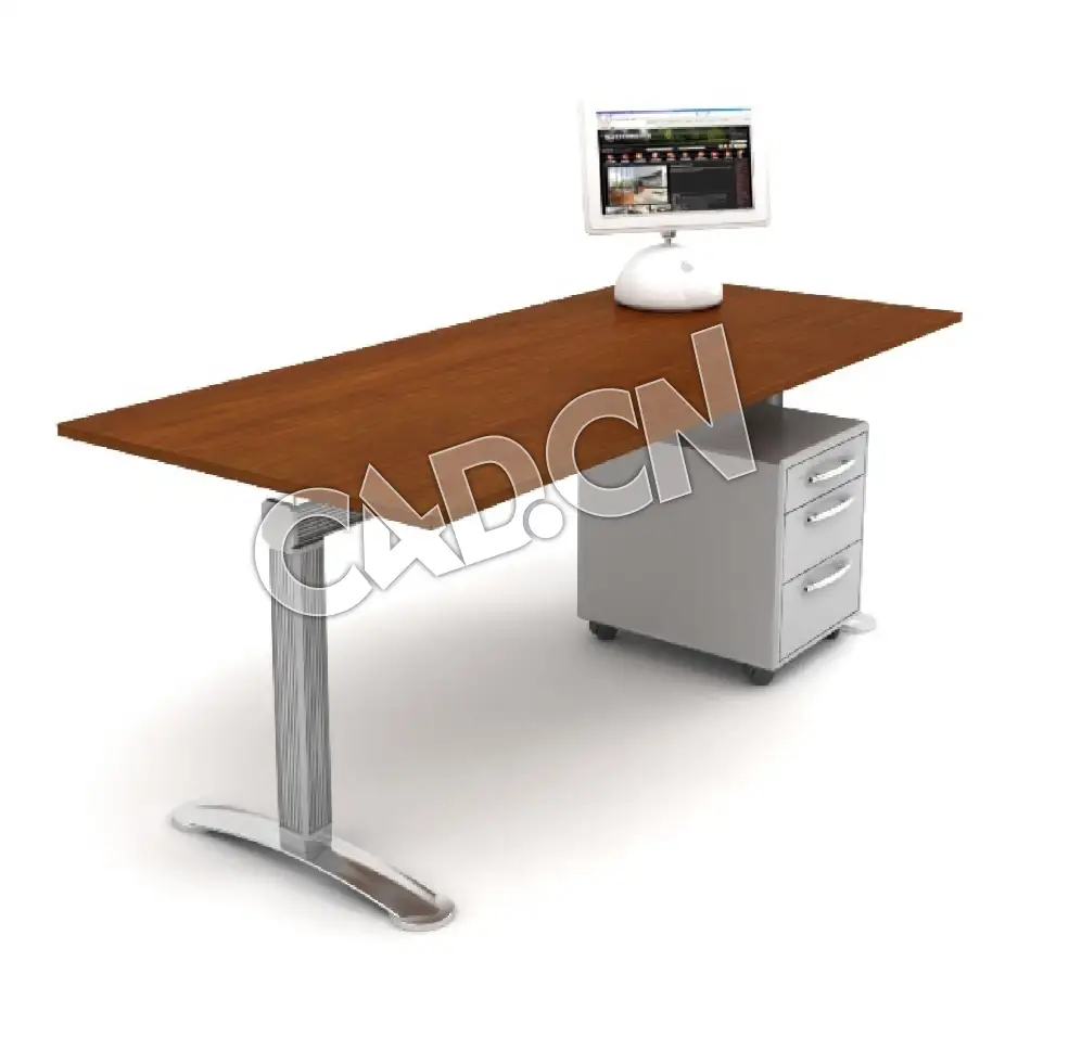 设计师单人电脑桌办公家具C4D模型 - C4D之家 - 30.jpg