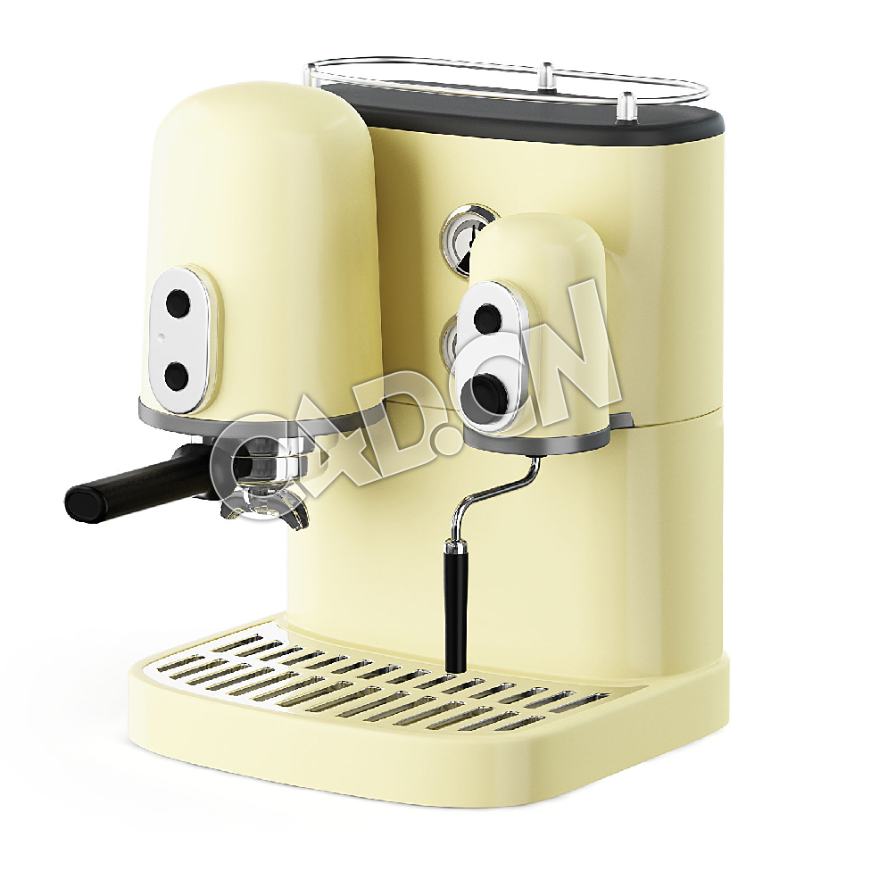 C4D咖啡机模型 coffee machine 3D model
