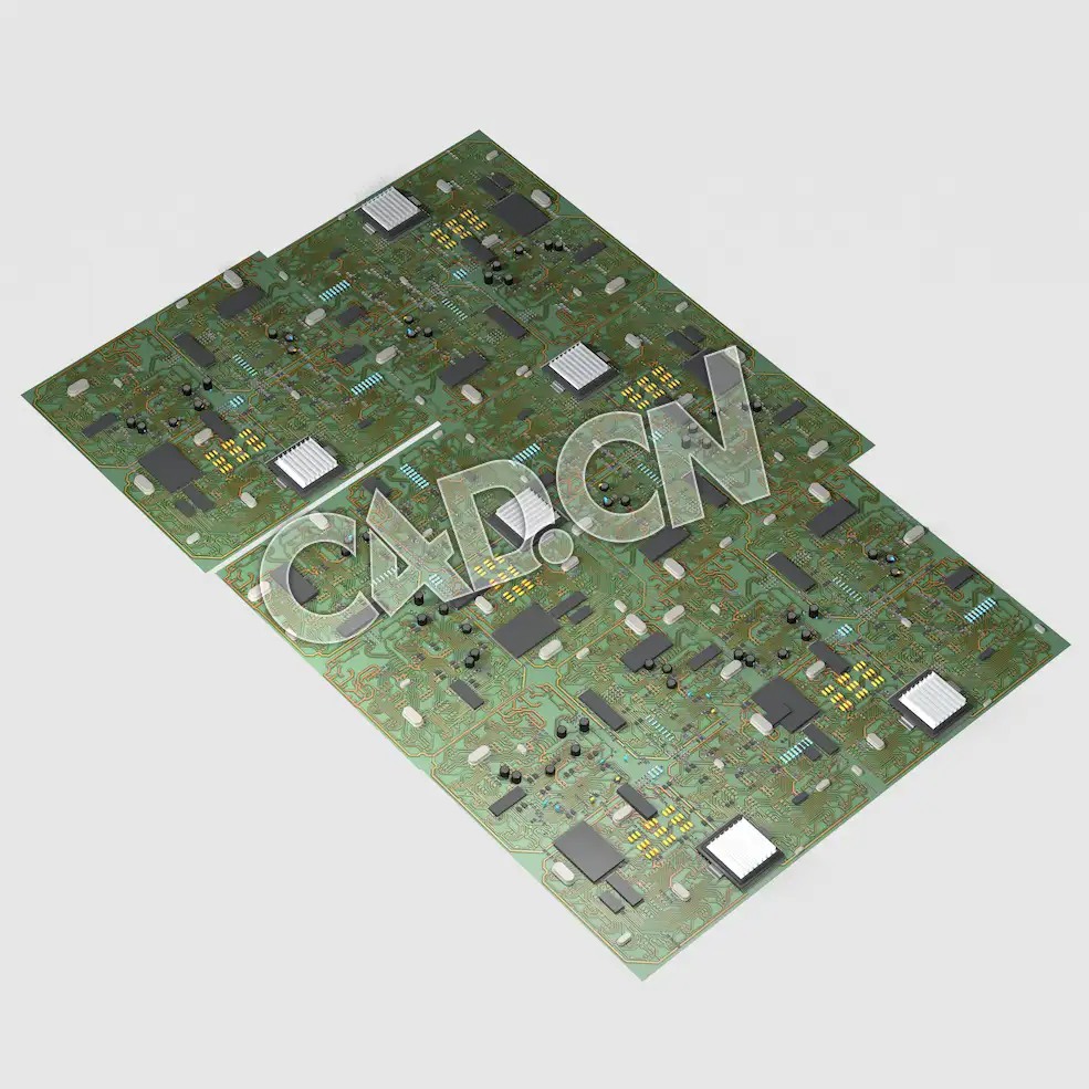 C4D电路板模型 Circuit Board