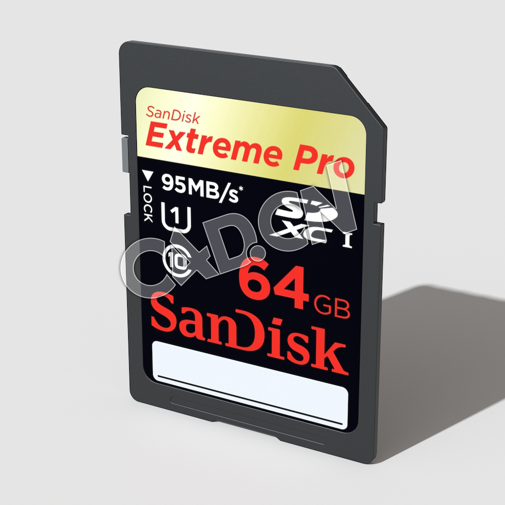 C4D闪迪SD卡存储卡模型 Sandisk SD Card - C4D之家 - 30.jpg
