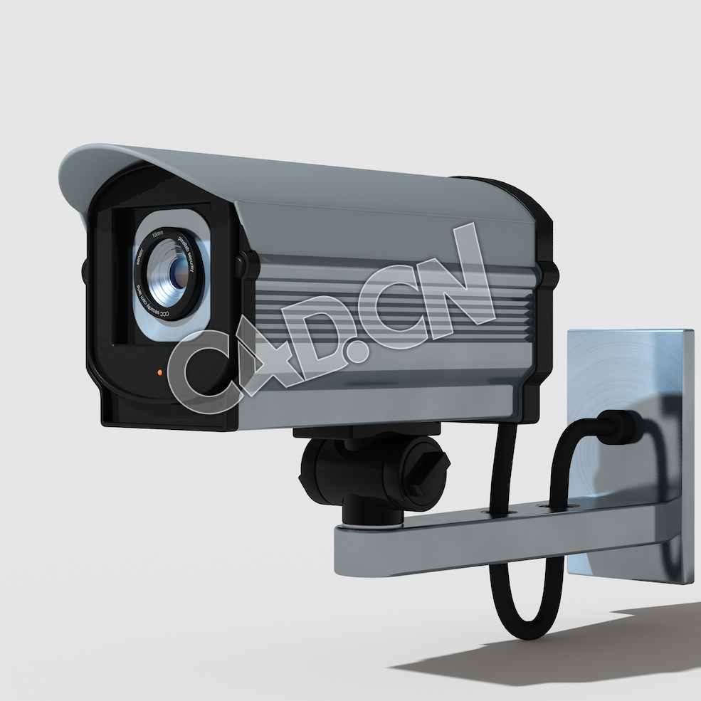C4D监控摄像头监视器模型 Security Camera