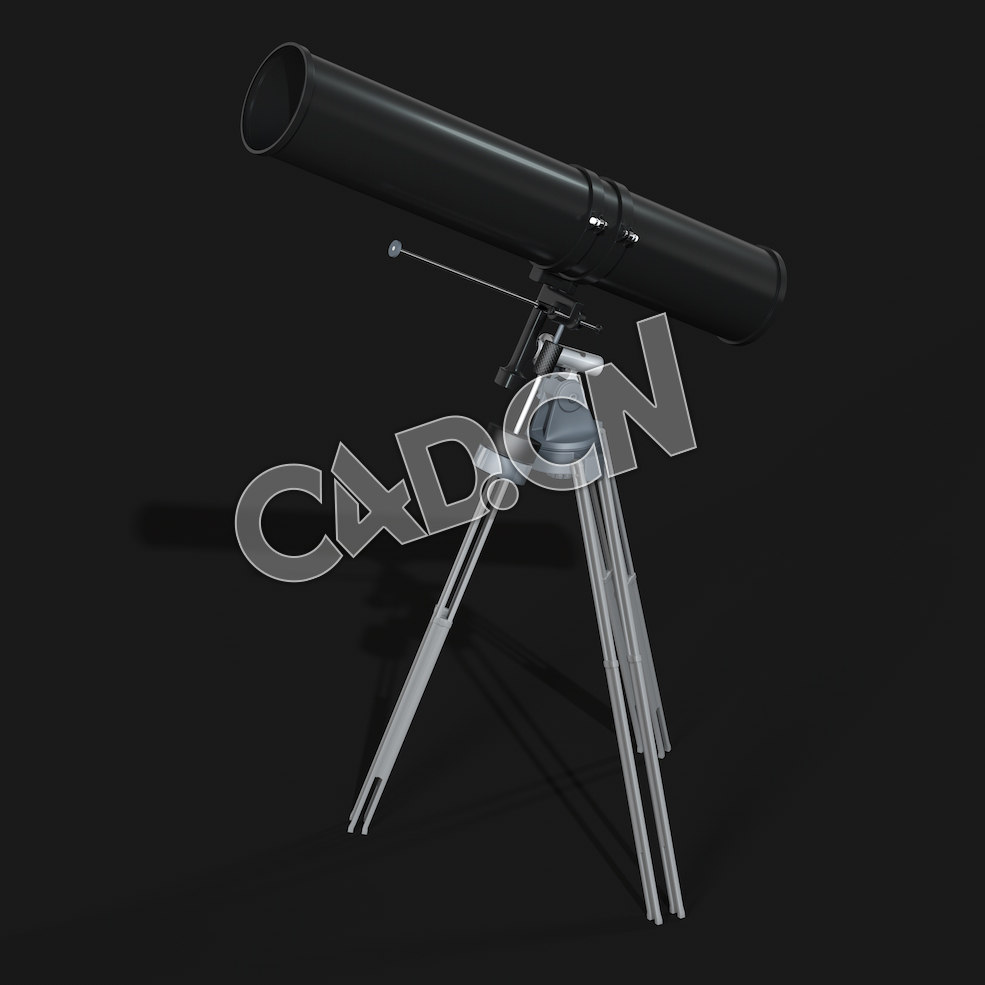 C4D望远镜模型 Telescope