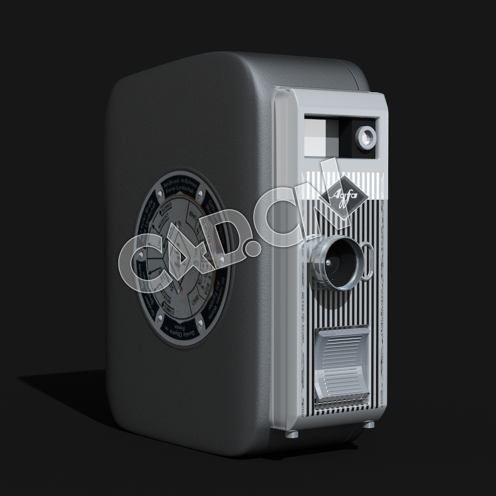 C4D老式相机模型 Vintage Camera