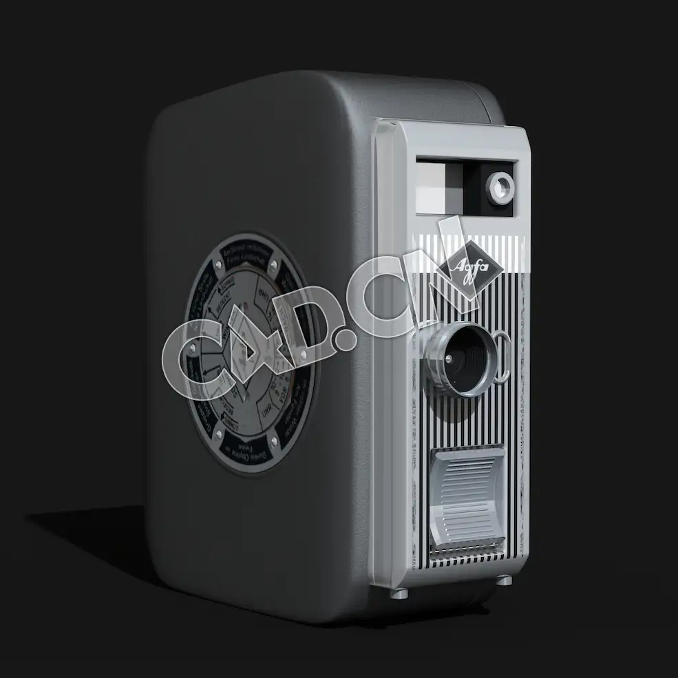 C4D老式相机模型 Vintage Camera