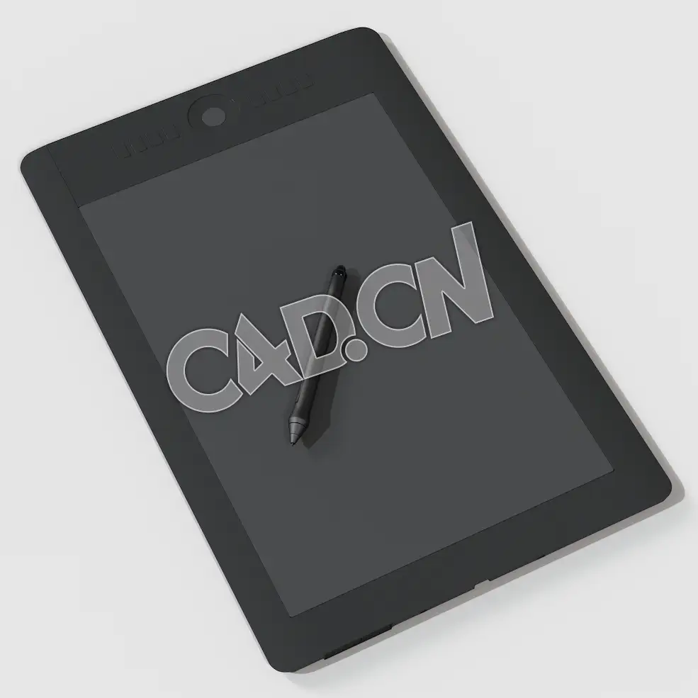 C4D数位板模型 Wacom
