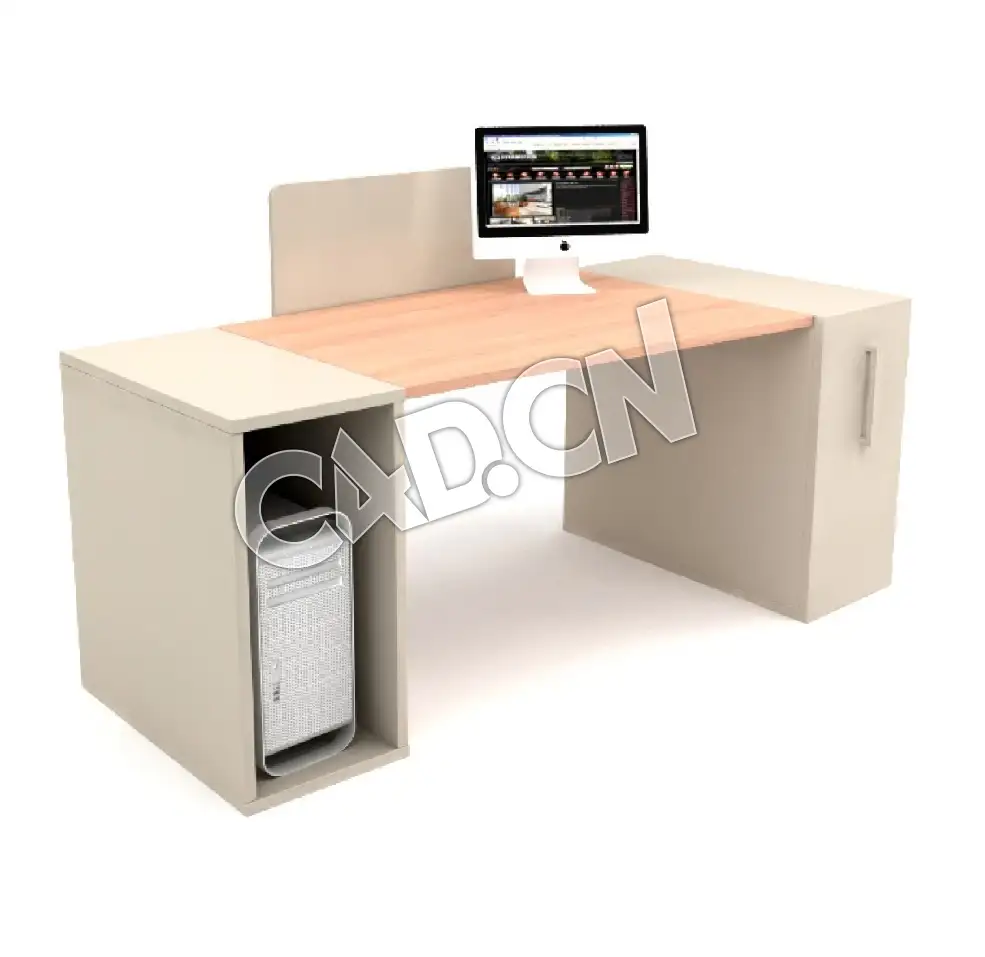 单人电脑桌办公家具C4D模型 - C4D之家 - 38.jpg