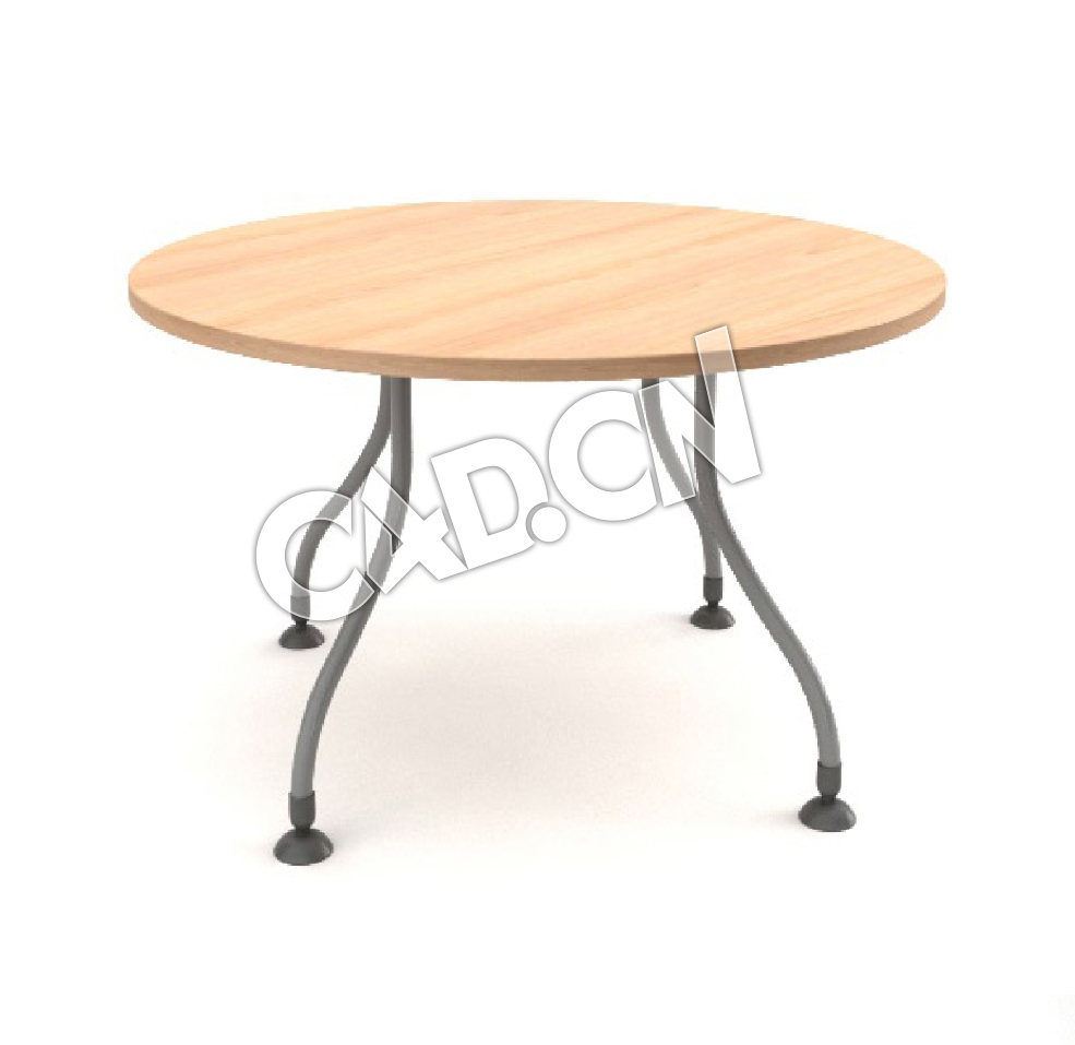 圆形桌子接待桌办公家具C4D模型 - C4D之家 - 50.jpg