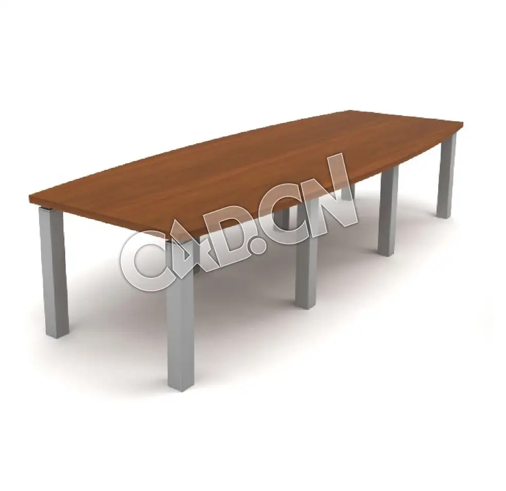 长方形会议桌办公家具C4D模型 - C4D之家 - 55.jpg