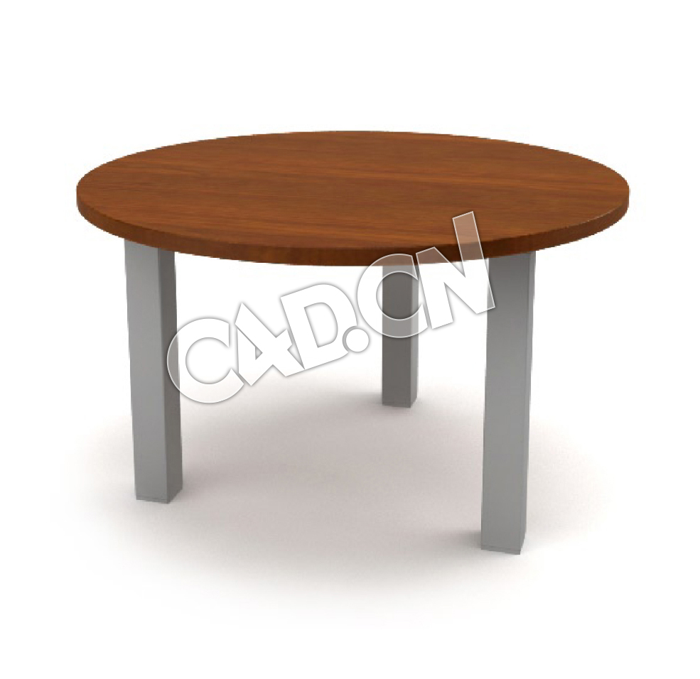 圆形桌子办公家具C4D模型 - C4D之家 - 53.jpg
