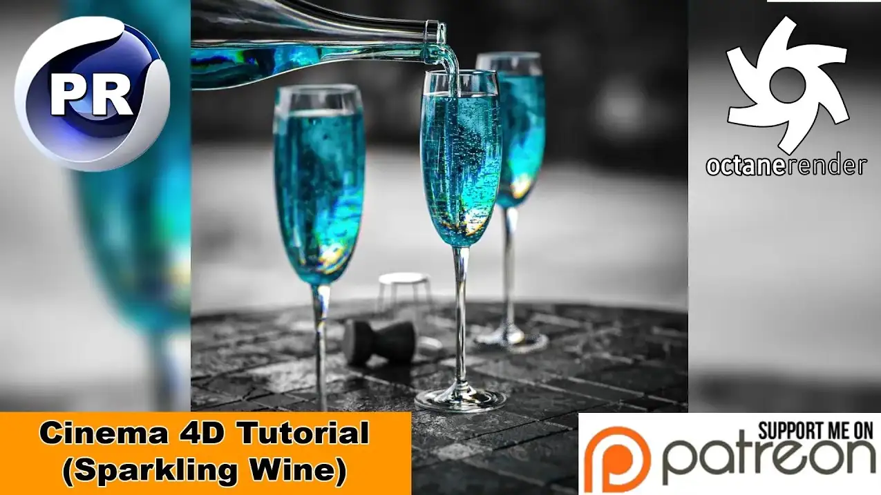 C4D倒酒气泡效果教程 SPARKLING WINE (Cinema 4D Tutorial) - C4D之家 - 55.jpg
