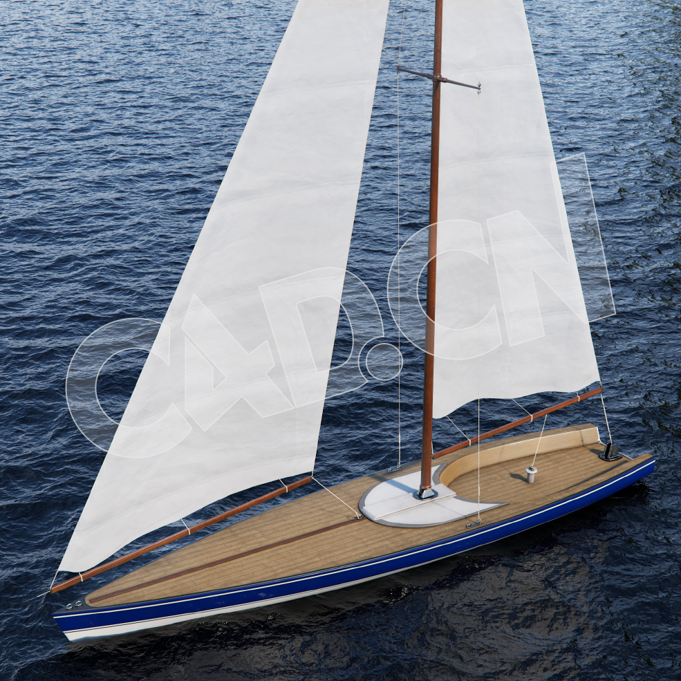 C4D帆艇帆船游艇船艇 sailboat 3d model - C4D之家 - AM241_013.jpg
