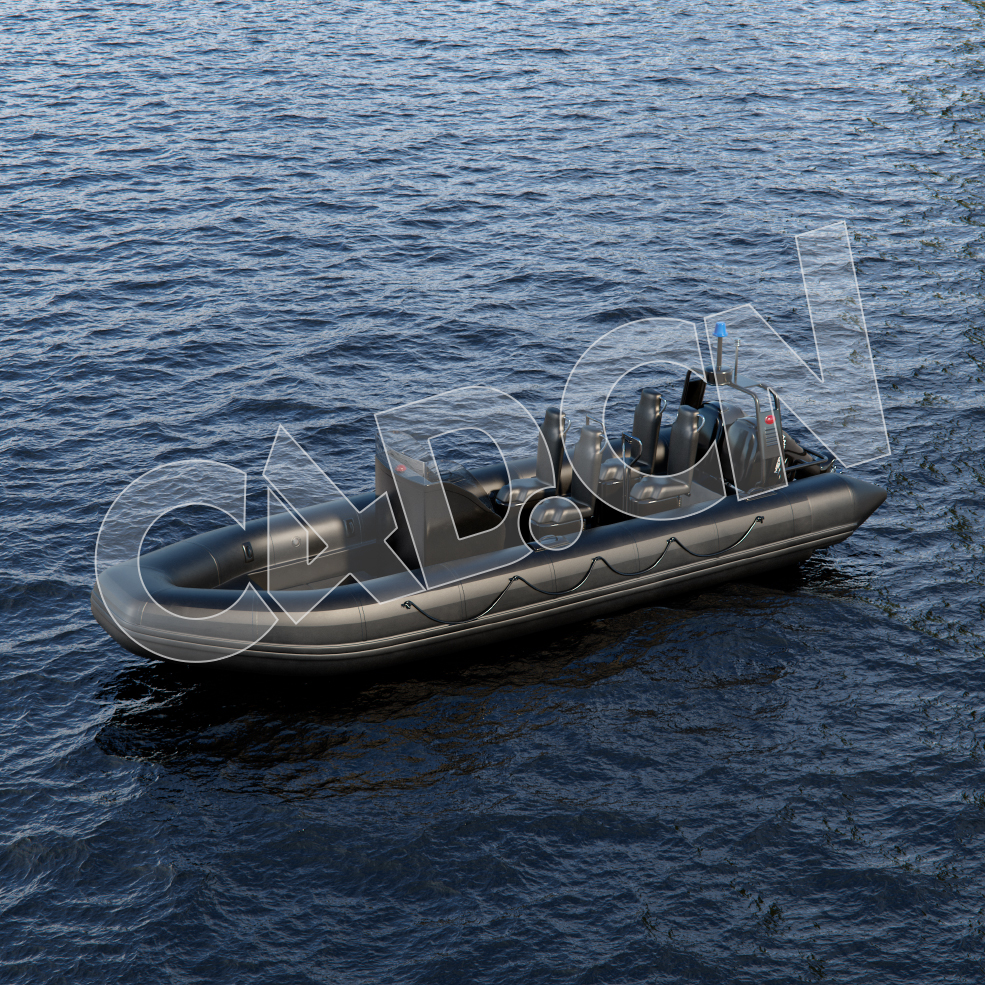 C4D橡皮艇皮划艇充气船冲锋舟气垫船 Rubber boat 3d model - C4D之家 - AM241_025.jpg