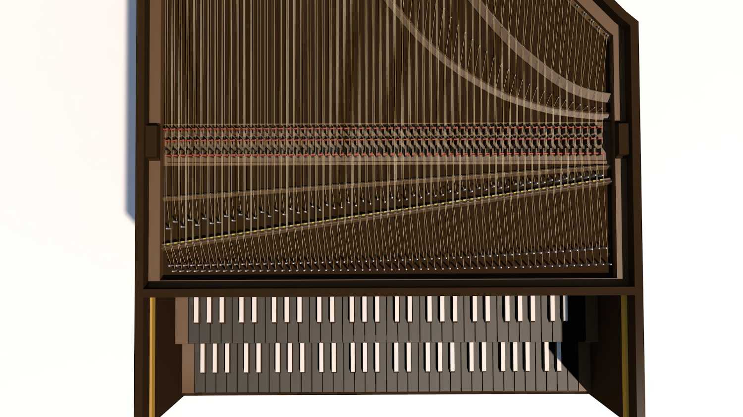 巴洛克乐器 - 羽管键琴/大键琴 (Harpsichord) - C4D之家 - 4.jpg