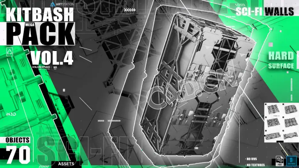 210组科幻金属构件3D模型合集 Artstation Sci-Fi walls KitBash Vol 2+Vol 3+Vol 4 - C4D之家 - 55.jpg
