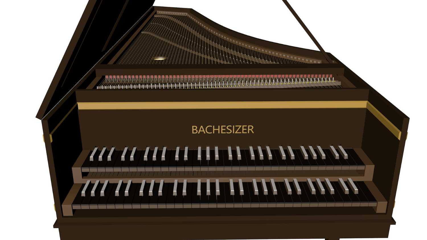 巴洛克乐器 - 羽管键琴/大键琴 (Harpsichord) - C4D之家 - 8.jpg