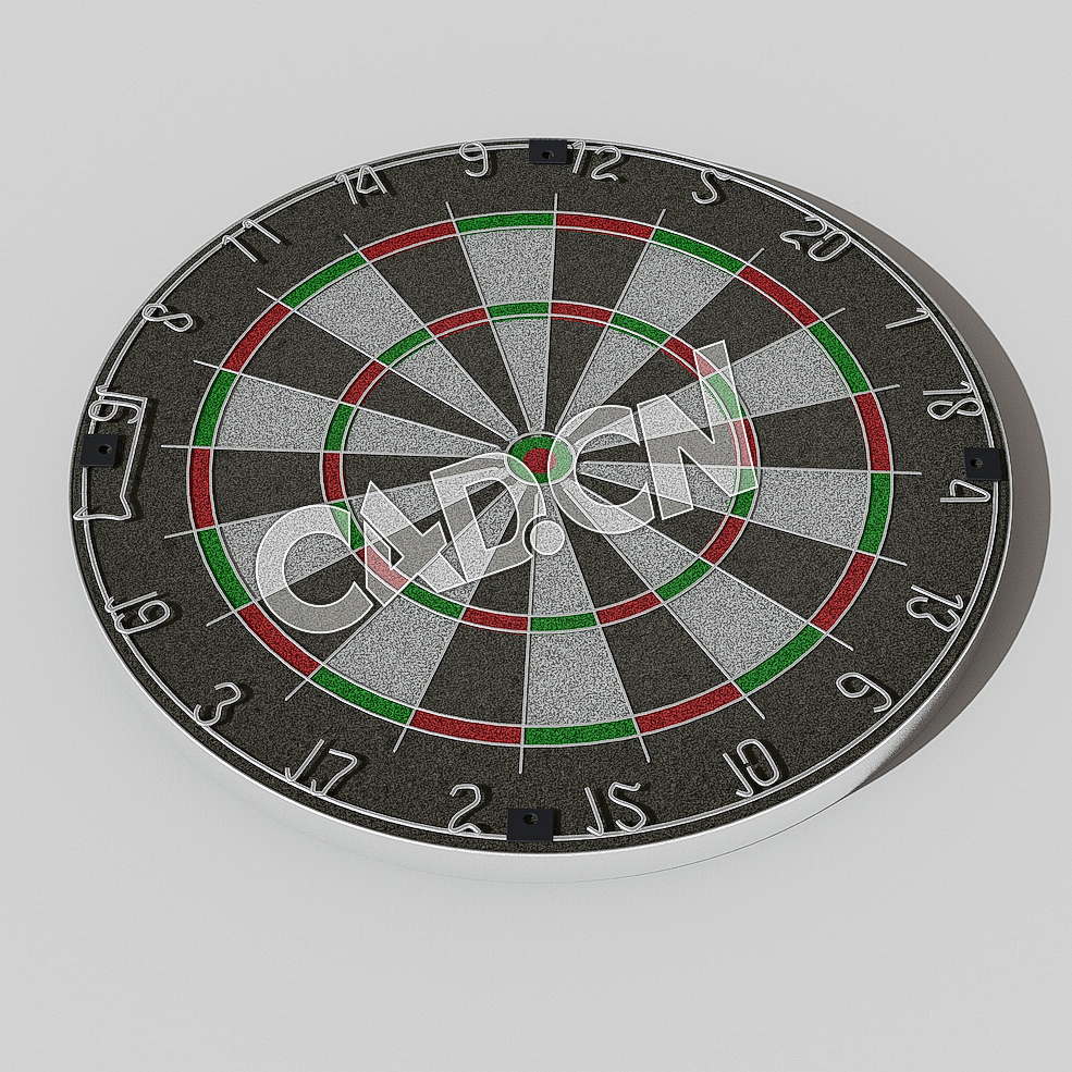 飞镖盘C4D模型 Dartboard