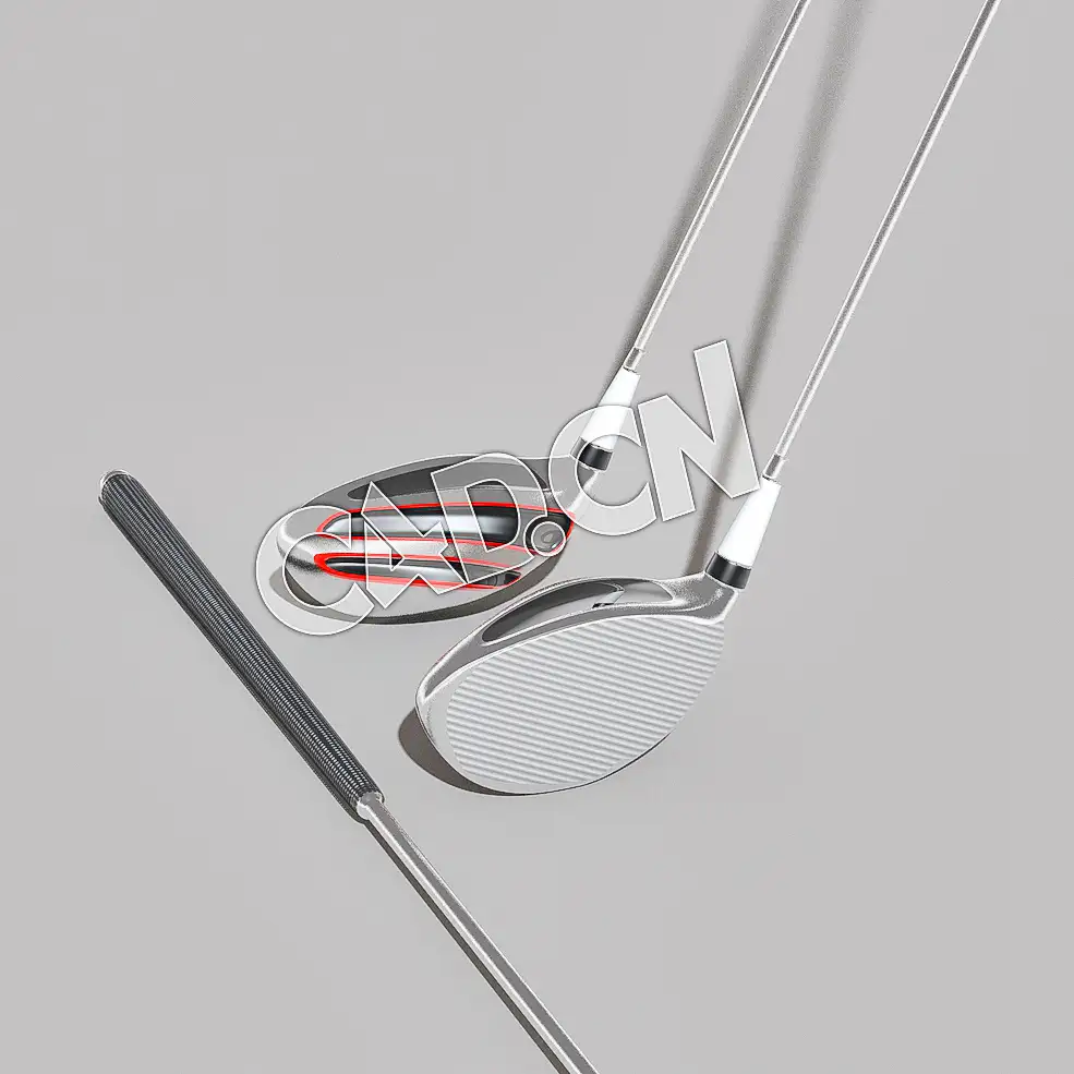 高尔夫球杆C4D模型 Golf-Clubs