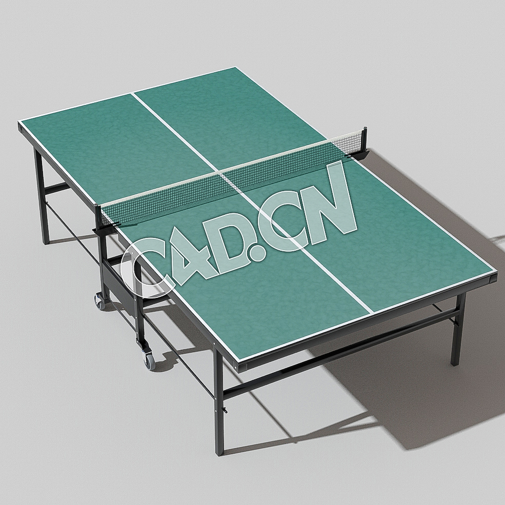 乒乓球桌C4D模型 Ping Pong Table