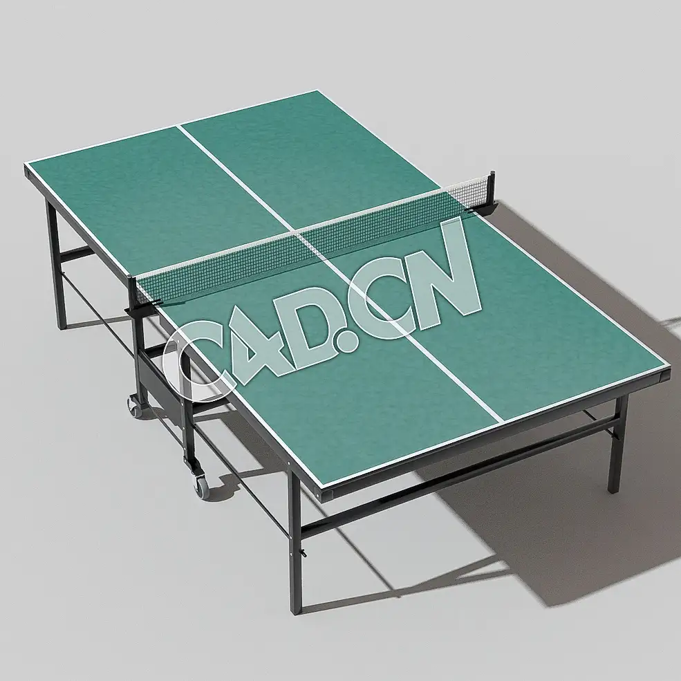 乒乓球桌C4D模型 Ping Pong Table