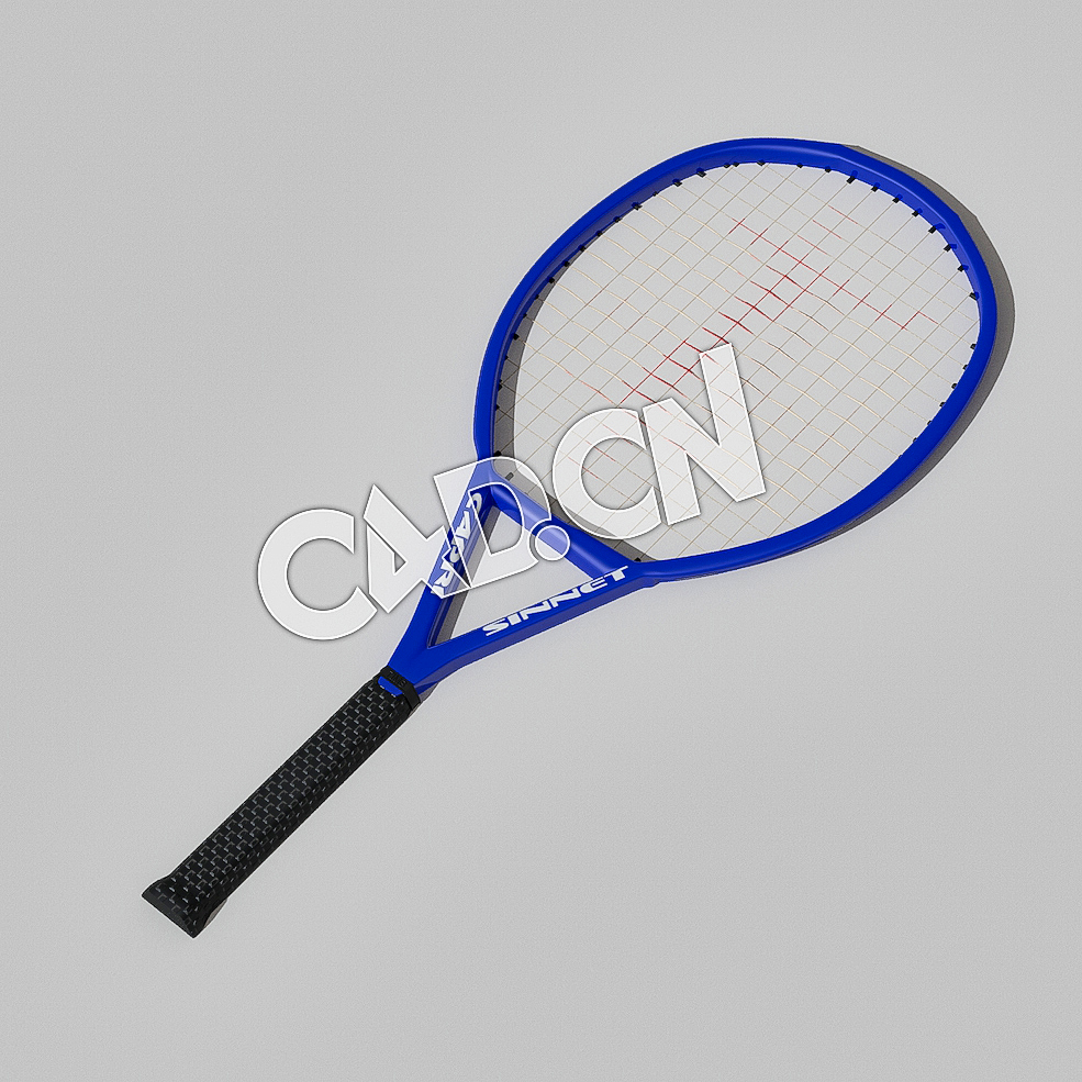 网球拍C4D模型 Tennis Racket