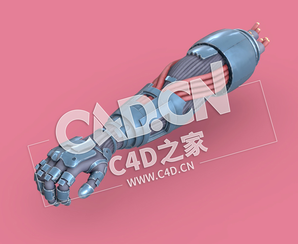 C4D机械手臂模型 Silver Hand - C4D之家 - 23.jpg