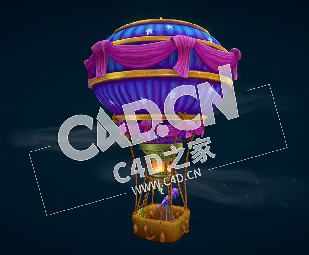 C4D卡通热气球模型 Starseeker Balloon - C4D之家 - 26.jpg