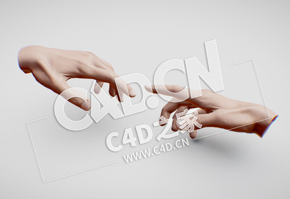 C4D诺基亚双手连接手指互动模型 The Creation of Adam - C4D之家 - 34.jpg