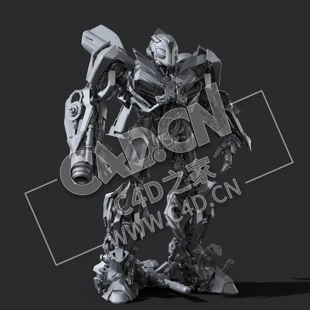 变形金刚5大黄蜂汽人C4D精模 Bumblebee - C4D之家 - bumblebee.jpg
