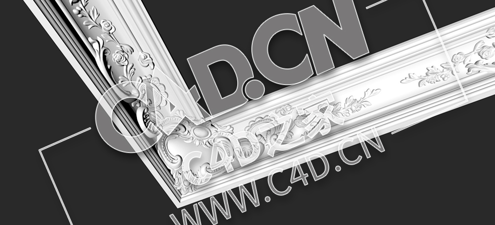 C4D雕花角线雕花平线雕花角线模型_04 PETERGOF - C4D之家 - 4.jpg