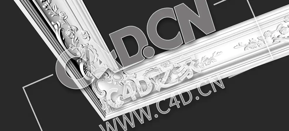 C4D雕花角线雕花平线雕花角线模型_04 PETERGOF - C4D之家 - 4.jpg