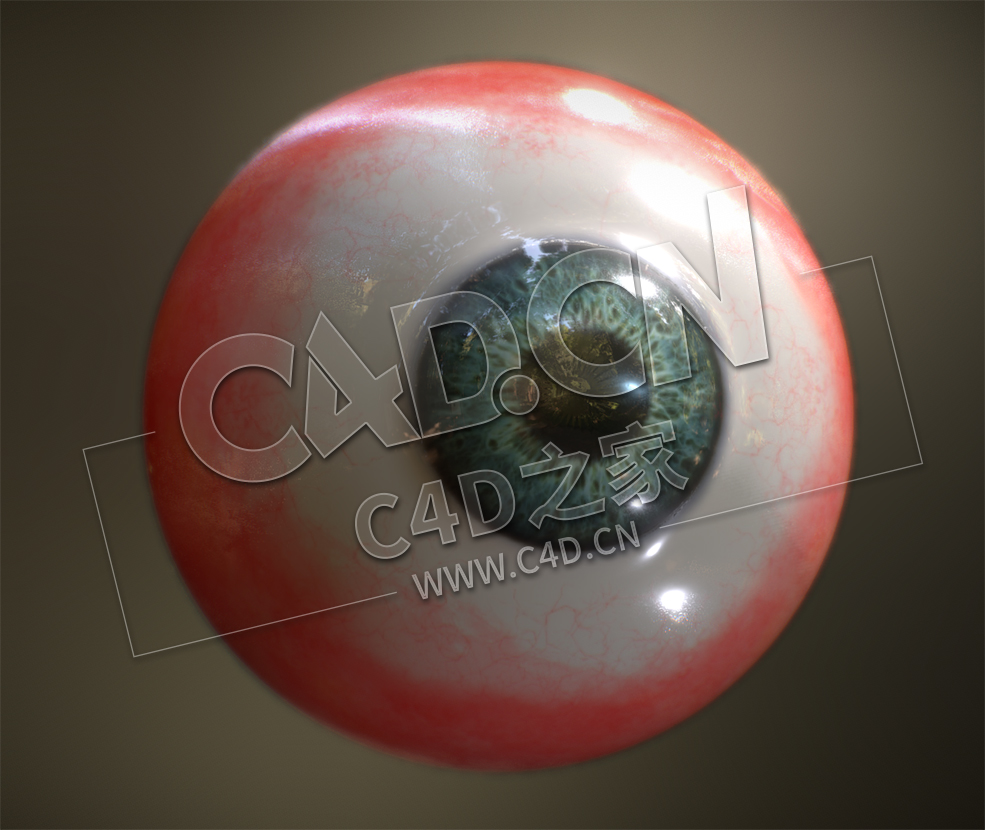 C4D人眼球模型 OJO FINAL