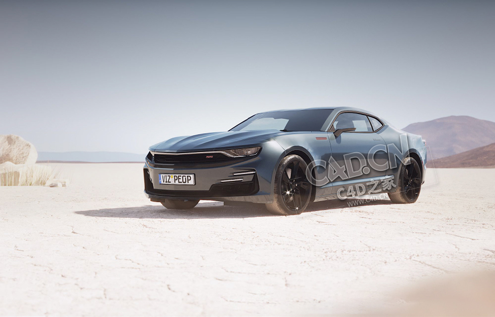 C4D两门超跑美国肌肉车豪华跑车汽车模型 Car 3d model