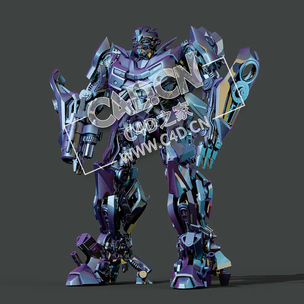 变形金刚1机器人汽车人大黄蜂C4D模型 Bumblebee