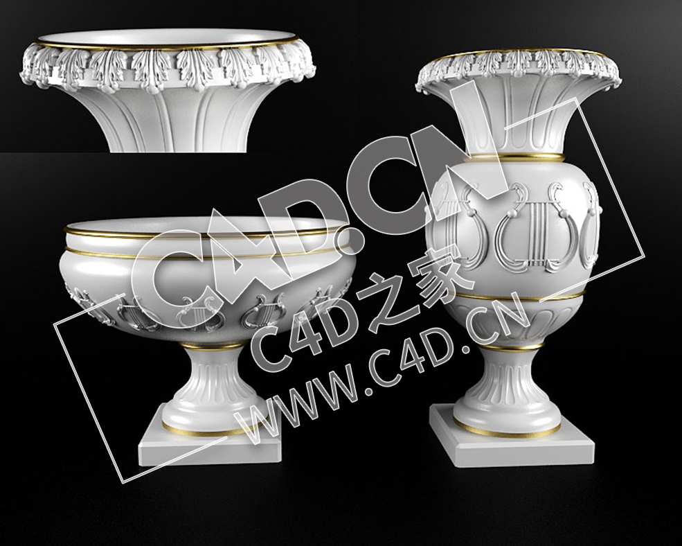 C4D欧式石膏花瓶模型_32 - C4D之家 - 32.jpg
