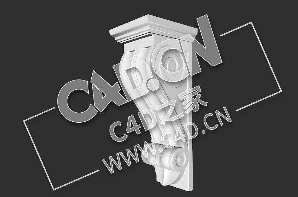 C4D欧式象鼻罗马柱头雕塑模型_52 - C4D之家 - 52.jpg
