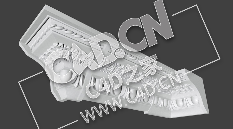 C4D欧式雕花角线雕花平线雕花角线模型_59 - C4D之家 - 59.jpg