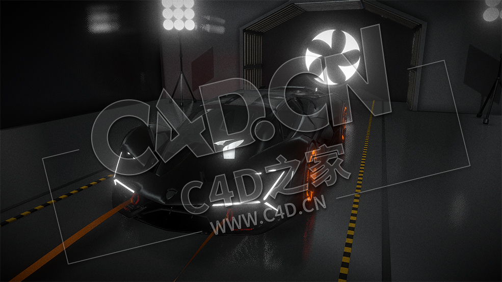 C4D科幻跑车模型 Tunnel a vent - C4D之家 - 68.jpg