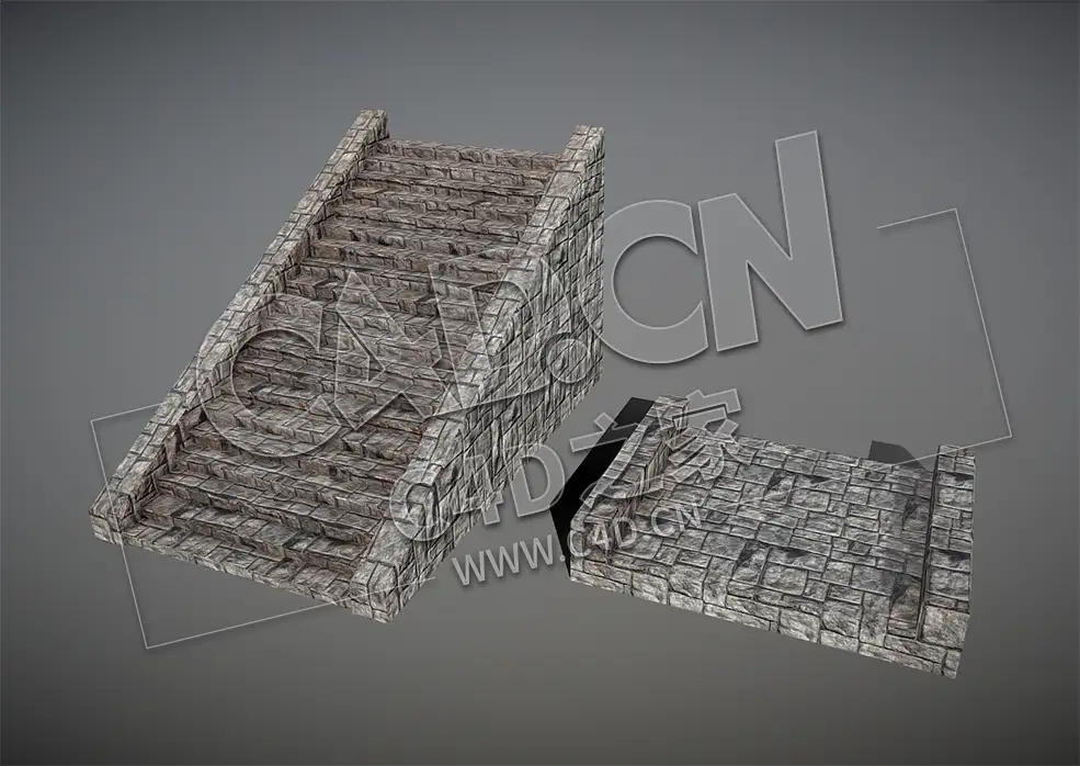 C4D石头台阶石梯模型 stairs - C4D之家 - 74.jpg