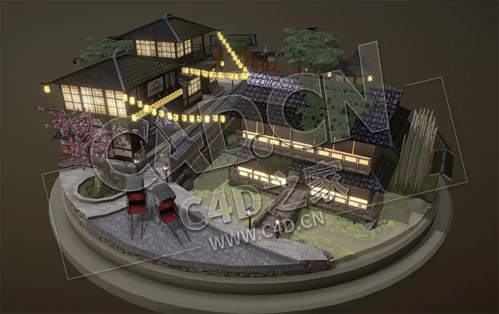 C4D日本低面复古建筑模型 deVries_Lorenzo_CitySccne - C4D之家 - 79.jpg