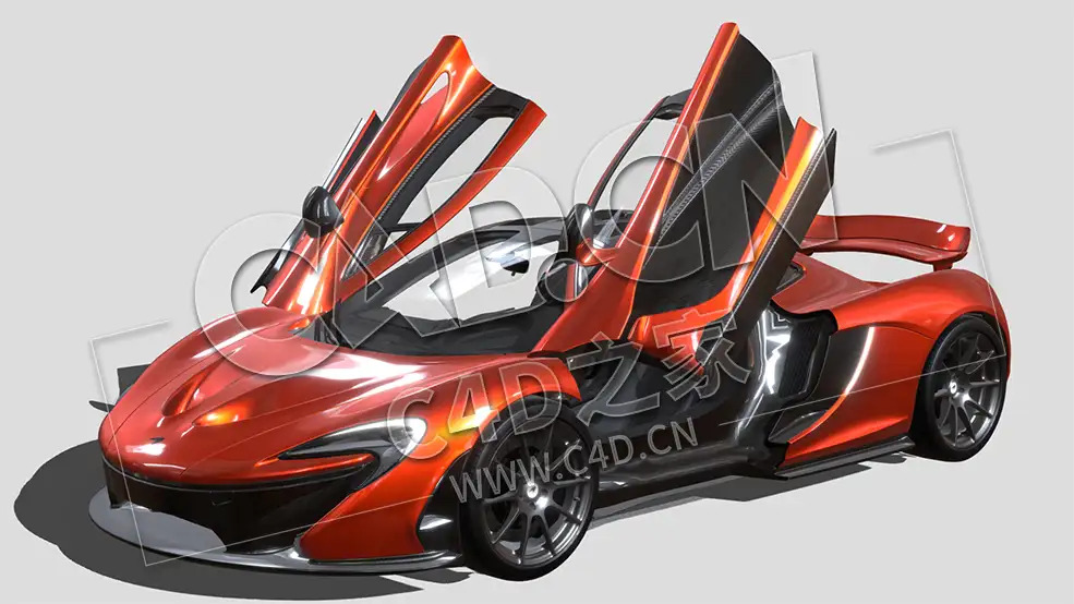 C4D迈凯轮超跑汽车绑定动画模型 2013 McLaren_P1 - C4D之家 - 90.jpg