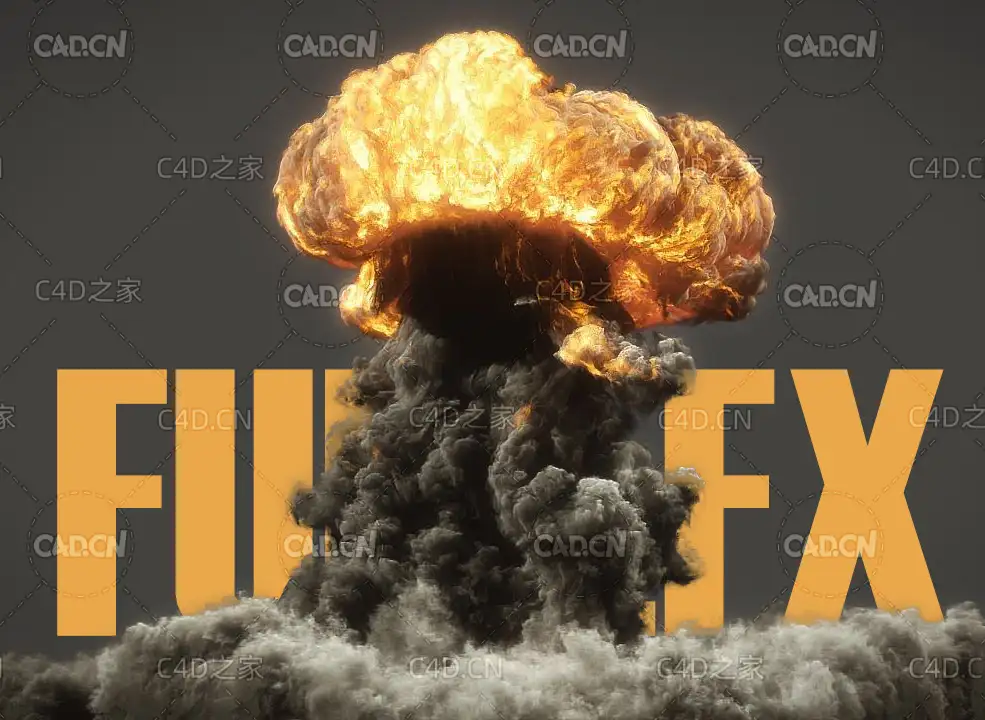C4D流体动力学模拟插件解锁版 SitniSati FumeFX 5.0.7 for Cinema 4D R18 – R24 Win