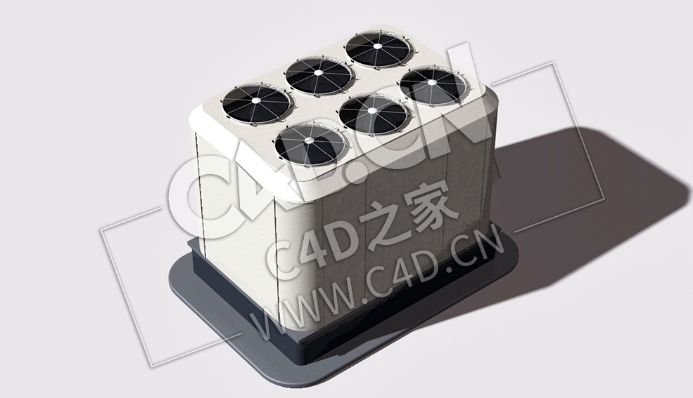 空调机组C4D模型 Air Conditioning Unit - C4D之家 - 02.jpg