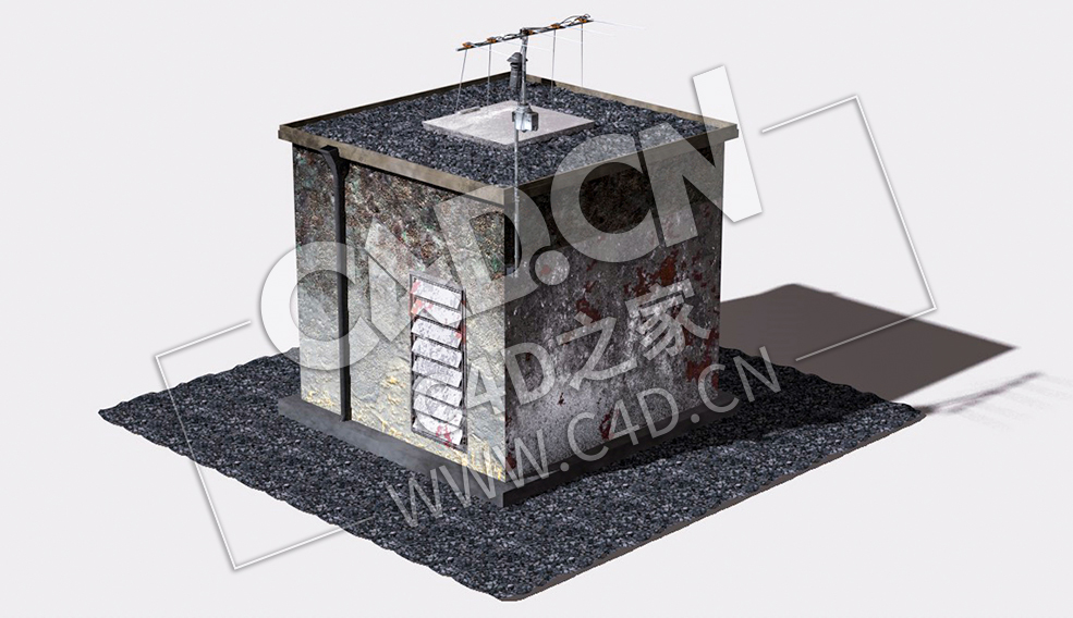屋顶通道C4D模型 Rooftop-Access - C4D之家 - 12.jpg