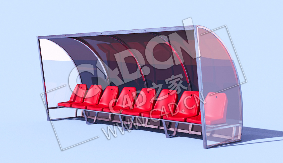 C4D球员休息室模型 Player-Dugout - C4D之家 - 04.jpg