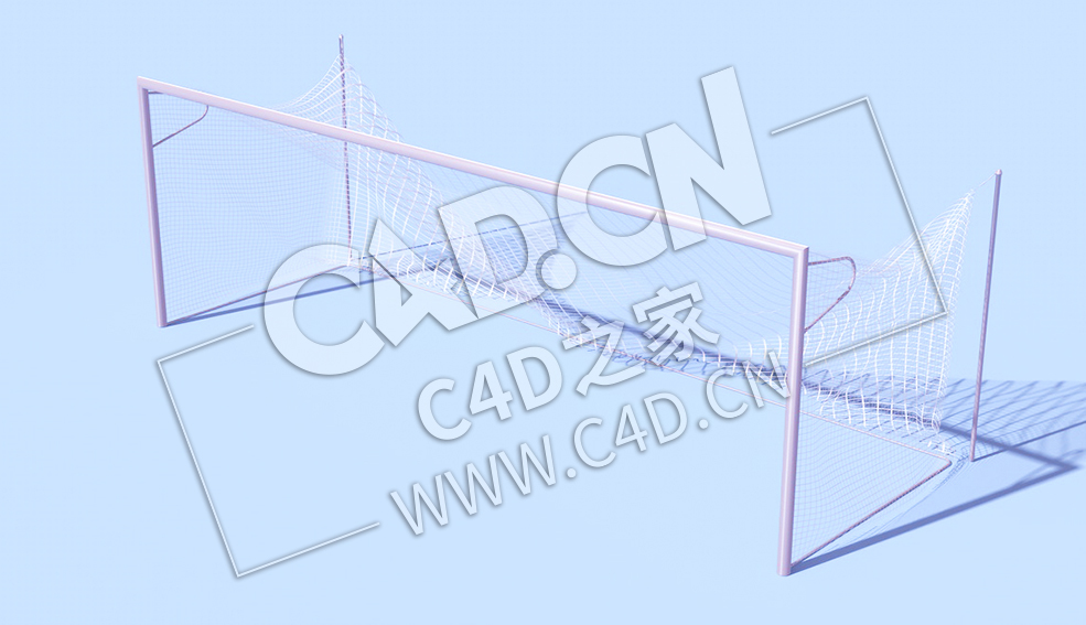 C4D足球球门网体育用品模型 Soccer-Goal - C4D之家 - 10.jpg